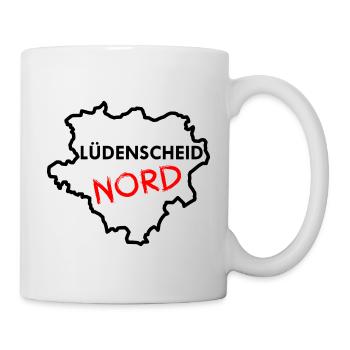 Lüdenscheid Nord - Dortmund - Ruhrpott - Fußball - Tasse - Weiß - Rechts