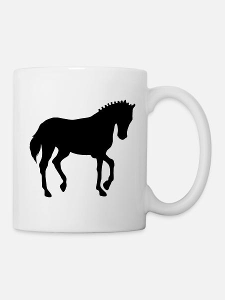 Cheval dressage cheval dressage équitation dressage - Mug blanc - blanc
