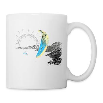 Parapente parapente Soleil Montagnes - Mug blanc - blanc - Droite
