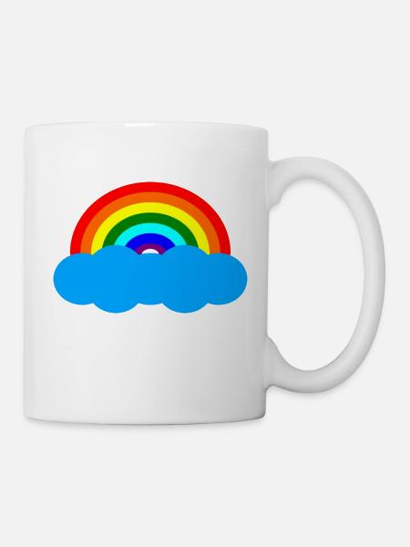 arc-en-ciel - Mug blanc - blanc