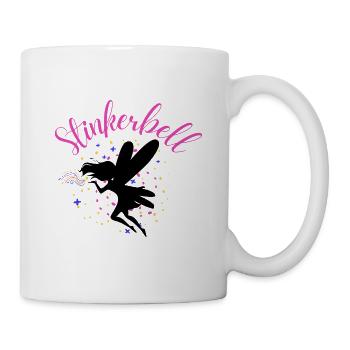 Stinkerbell Fee Elfe Glitzer Staub Lustiger Spruch - Tasse - Weiß - Rechts