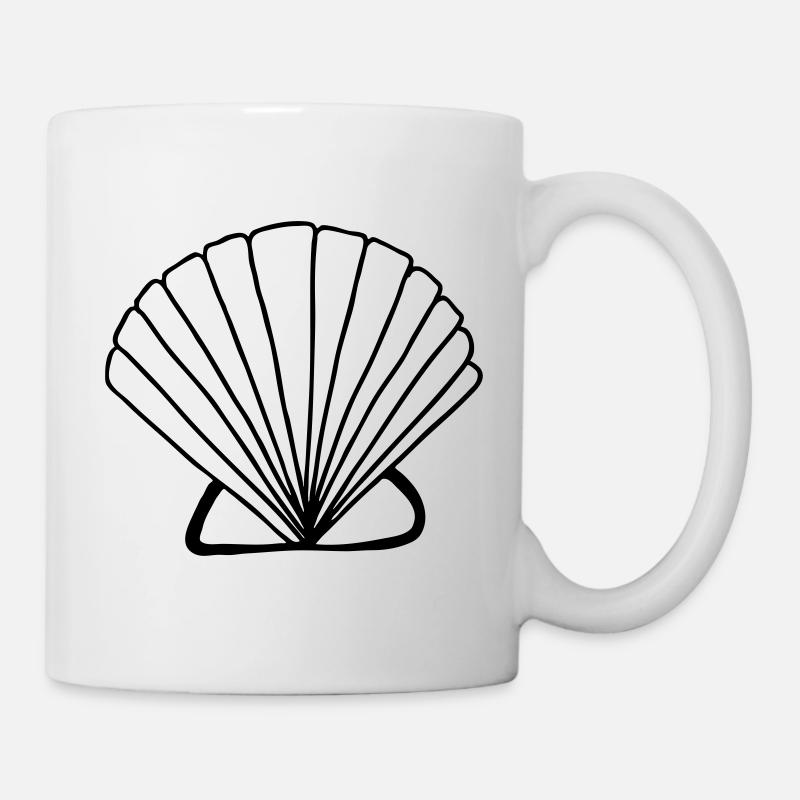 Coquillage - Mug blanc - blanc