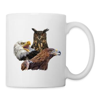 Owl and eagles - Mug - white - Right