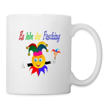 Fasching Design - Tasse - Weiß - Rechts