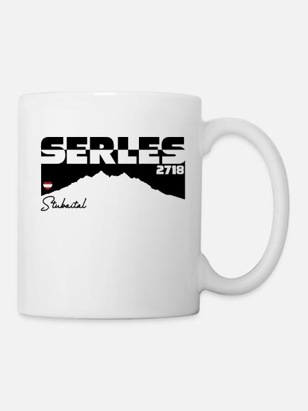 Serles Stubaital 7 Summits Gipfel Austria Flagge - Tasse - Weiß