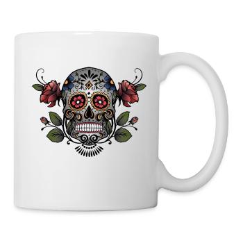 Sugar Skull - Tasse - Weiß - Rechts