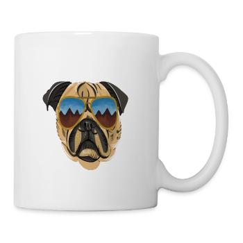 cooler-Hund Design - Tasse - Weiß - Rechts