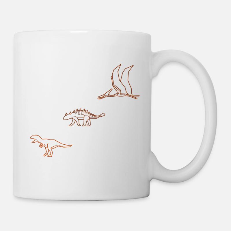 Dinosaurier - Tasse - Weiß