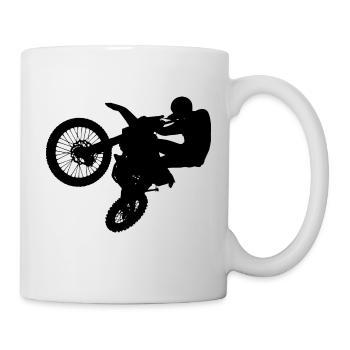Motorcross - Tasse - Weiß - Rechts