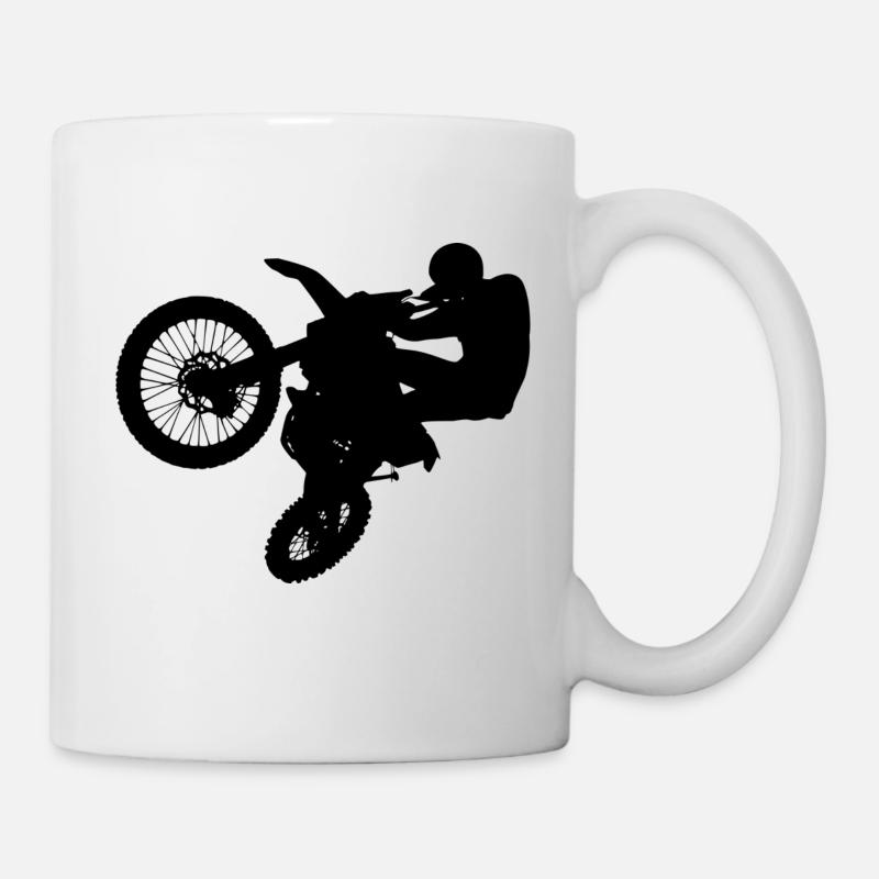 Motorcross - Tasse - Weiß