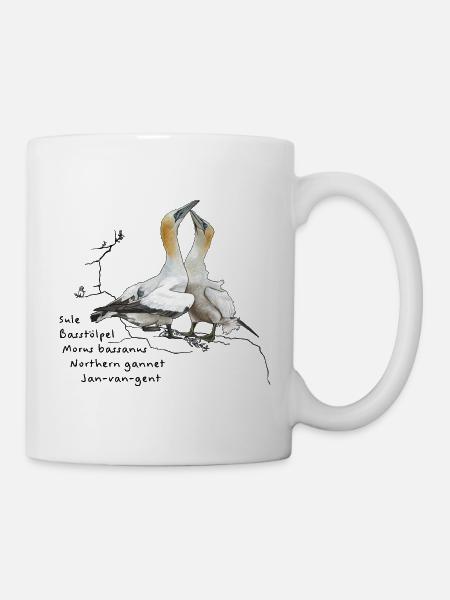 Basstölpel - Morus bassanus - Tasse - Weiß