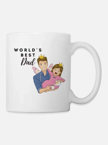 world 2000 papa/meilleur papa/le meilleur papa/fête des pères - Mug blanc - blanc