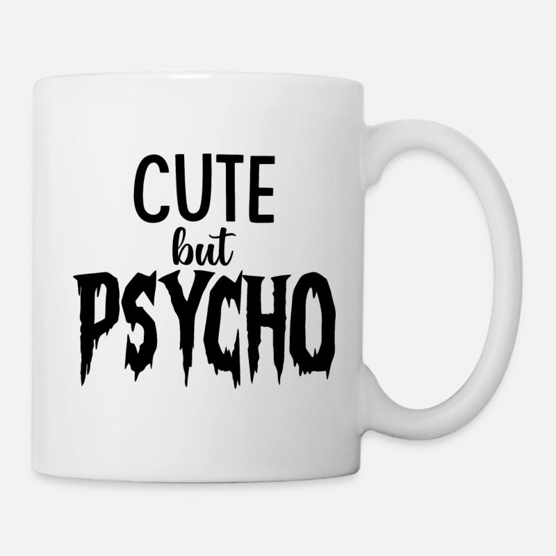CUTE but PSYCHO - Psycho BUT CUTE - Mug blanc - blanc