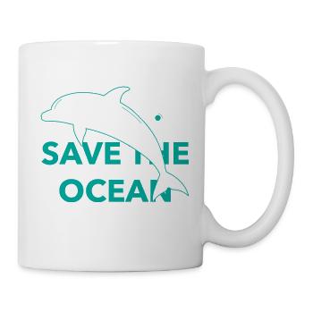 Save The Ocean - Tasse - Weiß - Rechts