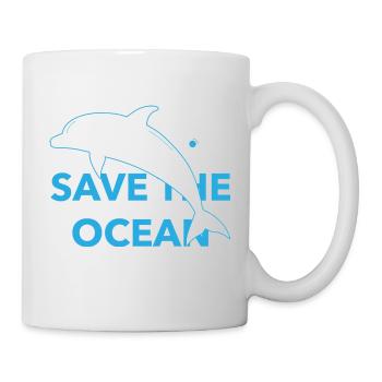 Save The Ocean - Tasse - Weiß - Rechts