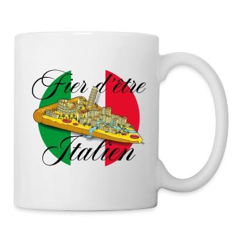 Fier d'être Italien - Mug blanc - blanc - Droite