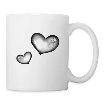 Cœur coeur - Mug blanc - blanc - Droite
