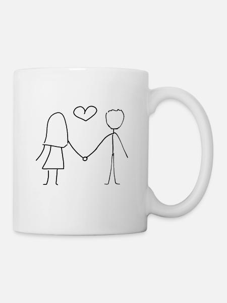 Amour amour amour - Mug blanc - blanc