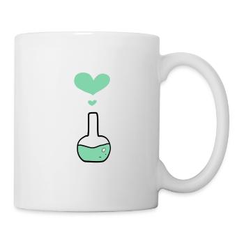 Kolben Chemie Chemiker - Tasse - Weiß - Rechts