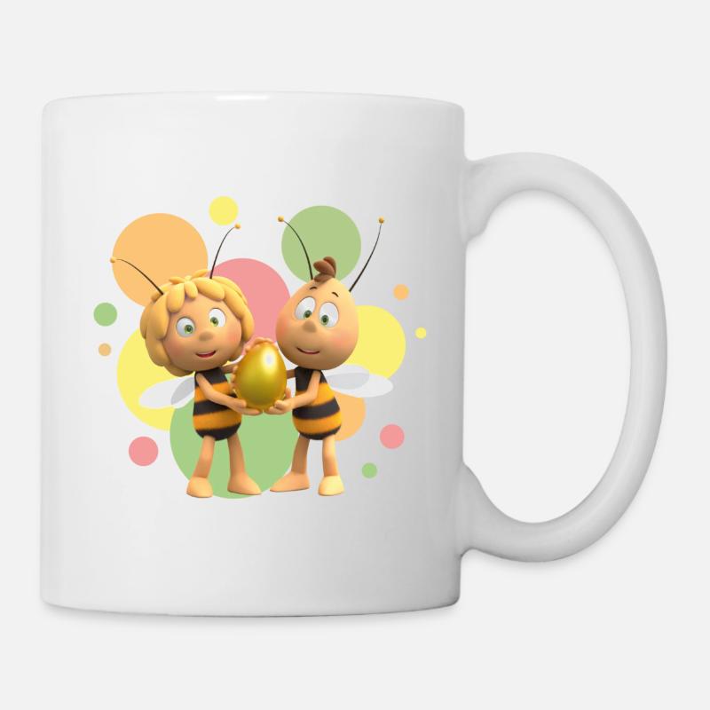 Maya L’Abeille 3 Avec Willy & La Sphère - Mug blanc - blanc