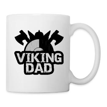 viking dad father viking - Mug - white - Right