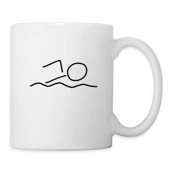 Natation Sport - Mug blanc - blanc - Droite