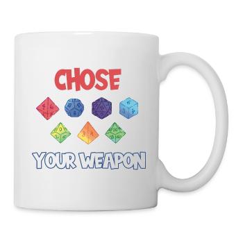 Funny choose your weapon, Rpg, Gaming - Tasse - Weiß - Rechts