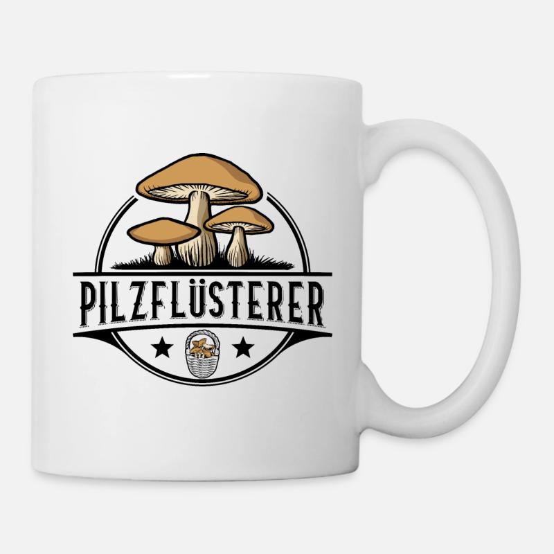 PILZFLÜSTERER PILZEFLÜSTERER PILZE SAMMELN - Tasse - Weiß