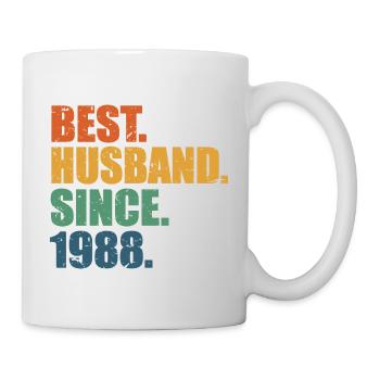 Meilleur mari depuis 1988, cadeau d’anniversaire des 34 ans - Mug blanc - blanc - Droite