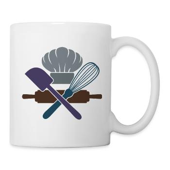 Back- & Gebäckliebhaber, Backwerkzeuge & Utensilien - Tasse - Weiß - Rechts