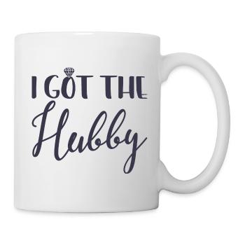 I Got The Hubby - Bachelorette Hen Party Geschenk - Tasse - Weiß - Rechts