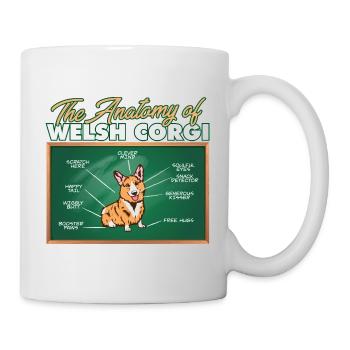 Anatomy Of A Welsh Corgi I Funny Corgi - Mug - white - Right