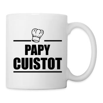 Papy Cuistot, cuisinier, cuisto, fête des papys - Mug blanc - blanc - Droite