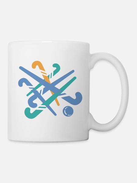 Hockeyschläger - Tasse - Weiß
