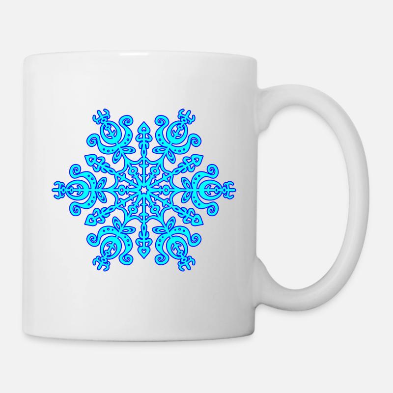 Schneeflocke - Tasse - Weiß
