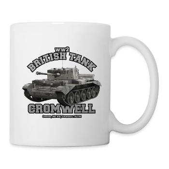 Britischer mittlerer Panzer - Cromwell - Tasse - Weiß - Rechts