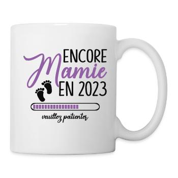 Encore Mamie 2023 Cadeau Future Grand Mère - Mug blanc - blanc - Droite