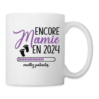 Encore Mamie 2024 Cadeau Future Grand Mère - Mug blanc - blanc - Droite