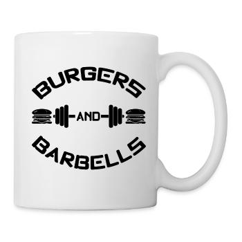 Burgers and Barbells - Tasse - Weiß - Rechts