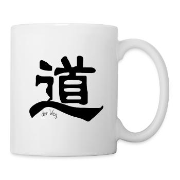 chinesisches Schriftzeichen Weg Dào Kanji Tattoo - Tasse - Weiß - Rechts
