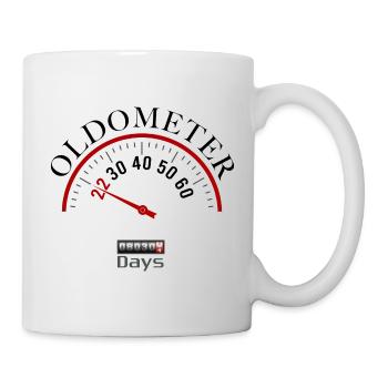 Oldometer 22ème anniversaire - Mug blanc - blanc - Droite