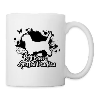 PETIT BASSET GRIFFON VENDEEN race de chien Wilsigns - Mug blanc - blanc - Droite