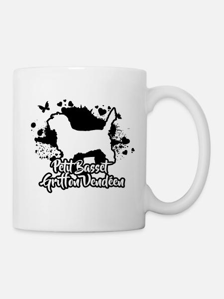 PETIT BASSET GRIFFON VENDEEN Hunderasse Wilsigns - Tasse - Weiß