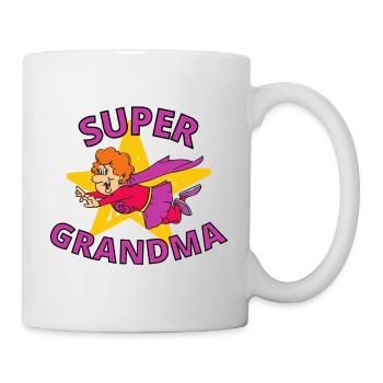 Geschenk für Oma - Super Oma - Tasse - Weiß - Rechts