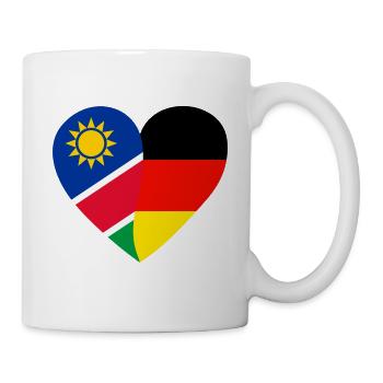 Namibia Germany Heart Flag Heart - Mug - white - Right