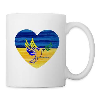 give Peace a chance for Ukraine - Tasse - Weiß - Rechts