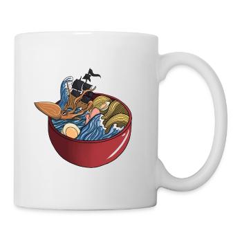 ramen, pirates and giant squid - Mug - white - Right