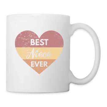 Best Nichte der Welt - Best Niece ever - Tasse - Weiß - Rechts