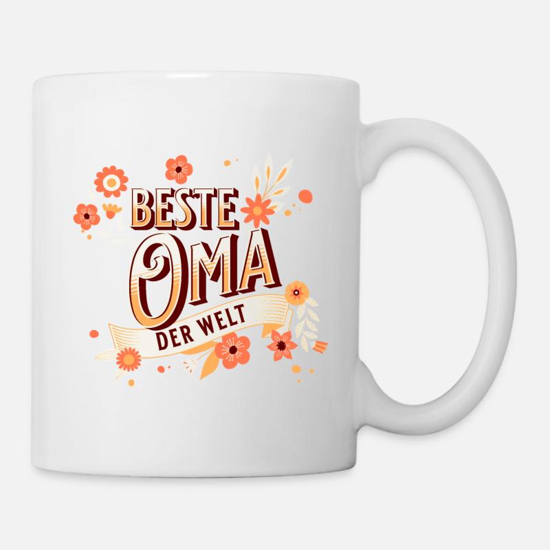Beste Oma der Welt - Tasse - Weiß