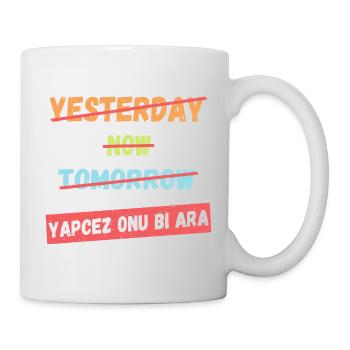 Yapcez bi ara Komik Türkisch - Tasse - Weiß - Rechts